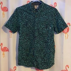 Vans short sleeved patterned button up